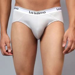 La Intimo Grey Comfort Fit Briefs-picture-22