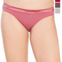 Soie Pack Of 3 Assorted Low-Rise Seamless Bikini Briefs CP-1103 3PK-3 ASSORTED-image-7