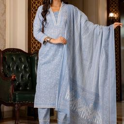 Anni Designer Floral Printed Kurta with Trousers & Dupatta-image-25