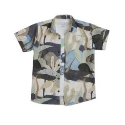 Cavio Boys Multicolor Cotton Comfort Fit Floral Shirt with T-Shirt-image-24