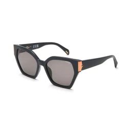 Police SPLL34K556WTSG Grey UV Protection Geometric Sunglasses for Women-image-77