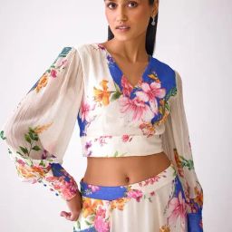 Ancestry Multi Viscose Print Full Sleeves Top image 4