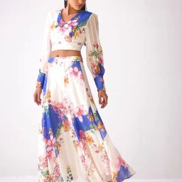 Ancestry Multi Viscose Print Full Sleeves Top image 5