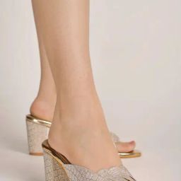 Shoetopia Kids Gold Ethnic Sandals-image-40