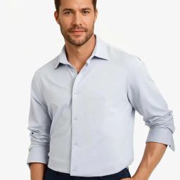 Rare Rabbit Blue Regular Fit Solid Shirt-image-23