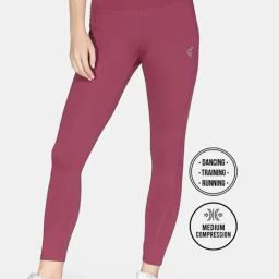 Zelocity By Zivame Pink Slim Fit Leggings-image-59
