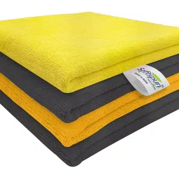 Softspun 50x50 cm 340 GSM Assorted Microfiber Cloth Pack of 4 Pcs-25