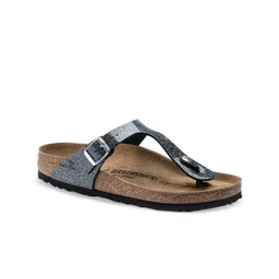 Birkenstock Gizeh Cosmic Sparkle Anthracite Regular Width Birko-Flor Thong Sandals-picture-25