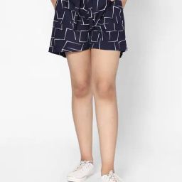 TeenTrums Girls Navy Printed Shorts-image-70