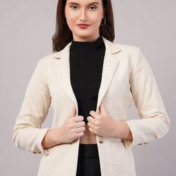 WESTCLO Slim-Fit Single Breasted Cotton Blazer-image-45