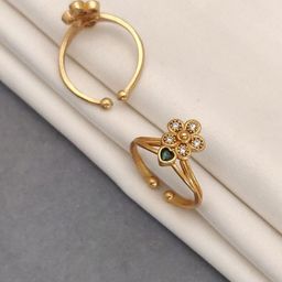 Subham Jewellers Set Of 2 Stone Studded Finger Ring-image-18