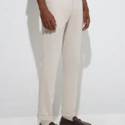WES Formals by Westside Beige Checkered Relaxed-Fit Mid-Rise Trousers-image-99