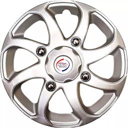 Auto Pearl BBS38 R15  381 mm(15 Inch) Press Type Wheel Hubcap with Retention Ring Glossy Silver Wheel Cover for Volkswagen Polo 1.2L (Set of 4)-image-86