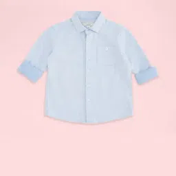Pantaloons Junior Blue Cotton Regular Fit Full Sleeves Shirt-picture-16