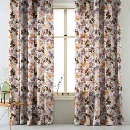 SPACES DRAPE STORY Elegent Beige & Brown Polyester 9 ft Long Door Curtain - Set of 2-15