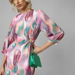 Only Multicolor Relaxed Fit A Line Dress-image-79