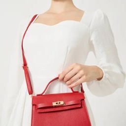 Styli Red Satchel Handbag image 2