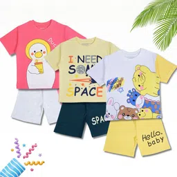 WORTON FASHION Kids 3 Set Printed Clothing Set-picture-46
