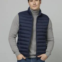celio* Navy Regular Fit Jacket-image-64