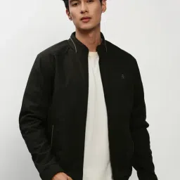 SHOWOFF Olive Slim Fit Jacket-image-55