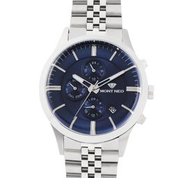MONT NEO Men Patterned Dial & Bracelet Style Straps Analogue Watch 1049M-M1105-image-34