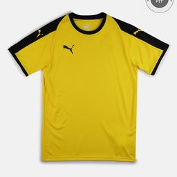 PUMA Half Sleeves LIGA Jersey Jr - Cyber Yellow Black-image-56