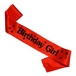 Wobbox Happy Birthday Sash Birthday Girl Sash Birthday Decoration Items Pink -Pack Of 1-image-64