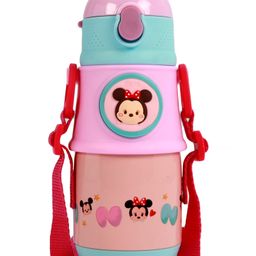 Cello Stainless Steel Water Bottle with Minnie Mouse Design Pink - 350 ml-image-49