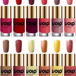 VOLO Set Of 12 Luxury Super Shine Nail Polish- 9.9ml Each- Combo- No- 169-picture-6