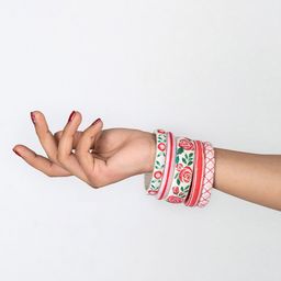 Taasha Craft Set Of 5 Threaded Bangles image 4