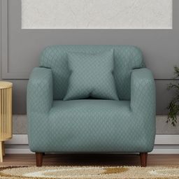 Myntra Elegant Homes Blue Polyester 2 Piece Sofa Cover With Arms-image-51