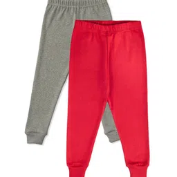BLOSSOM Kids Pack Of 2 Cotton High Rise Joggers-image-87