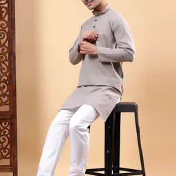 Yugnik Men Regular Pure Cotton Kurta with Pyjamas image 2
