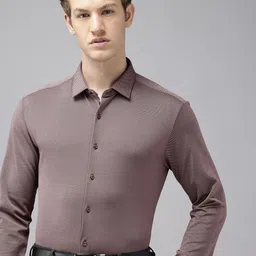 Van Heusen Textured Slim Fit Formal Shirt-image-44