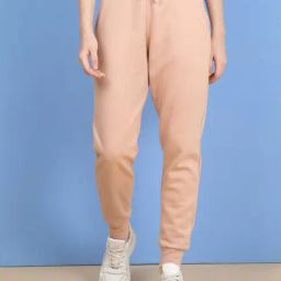 Sweet Dreams Peach Regular Fit Solid Joggers-picture-27