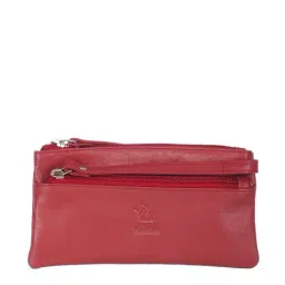 Kara Red Solid Wristlet Pouch for Women-image-92