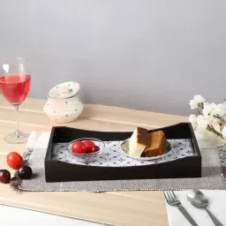 Crayton Star Printed MDF Rectangular Serving Tray - Set of 1-8