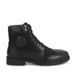 Royal Enfield Men's Military Vibe Black Derby Boots-picture-33