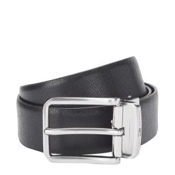 Tommy Hilfiger Talladega Black & Brown Leather Reversible Belt for Men-image-57