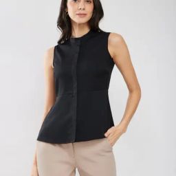 Fablestreet Black Solid Shirt-image-59