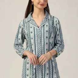 Mustard Multicolour Printed Casual Shirts-12