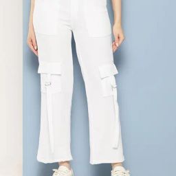 Aarika Girls White Solid Pants-image-81