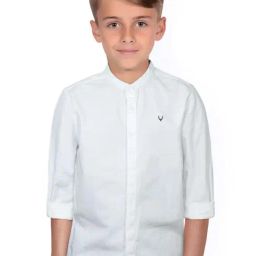 Allen Solly Junior White Cotton Logo Full Sleeves Shirt-image-62