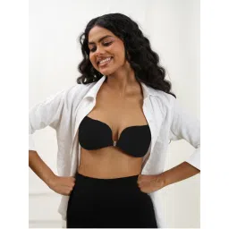 Underneat Women Black Stick-On Supportable Adhesive Invisible Bra-picture-27