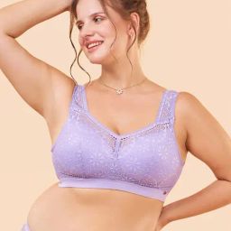 Enamor Lilac Lace Work T-Shirt Bra-picture-48