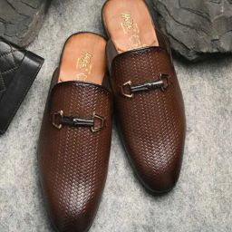 Hitz Luxure Men's Brown Mule Shoes-image-14