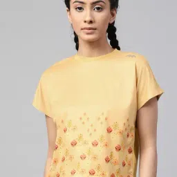 ALCIS Mustard Printed T-Shirt-image-62