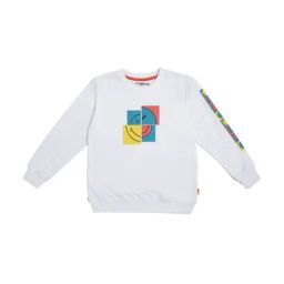Li'l Tomatoes Kids White Printed Sweatshirt-image-6