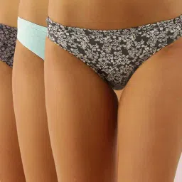 Enamor Multicolor Printed Bikini Panty (Pack Of 3)-image-54