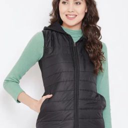 Belle Fille Black Quilted Jacket-picture-5